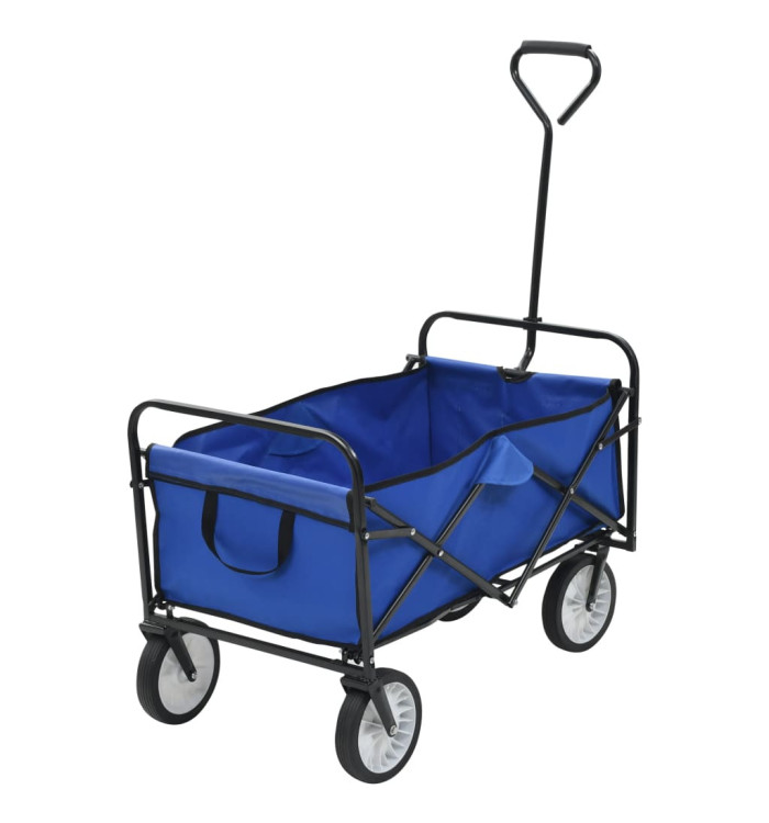 Chariot à main pliable Acier Bleu | Mobilier & Déco