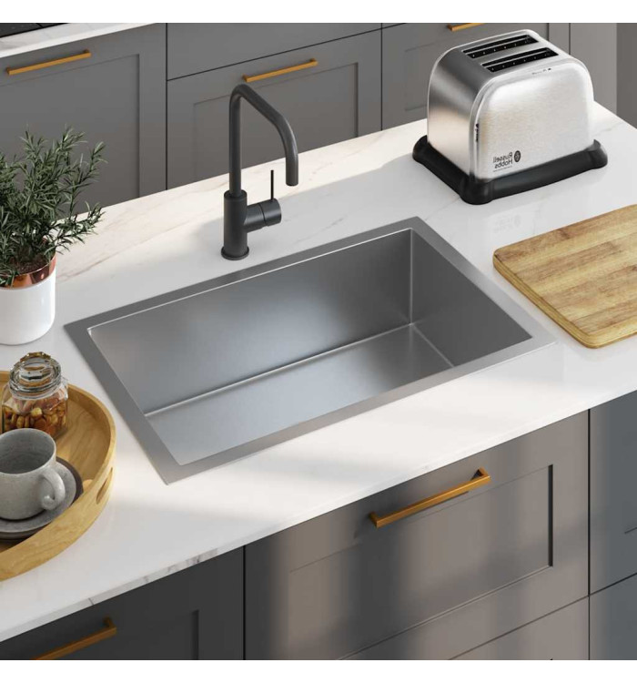 Évier de cuisine fait main Acier inoxydable | Mobilier & Déco
