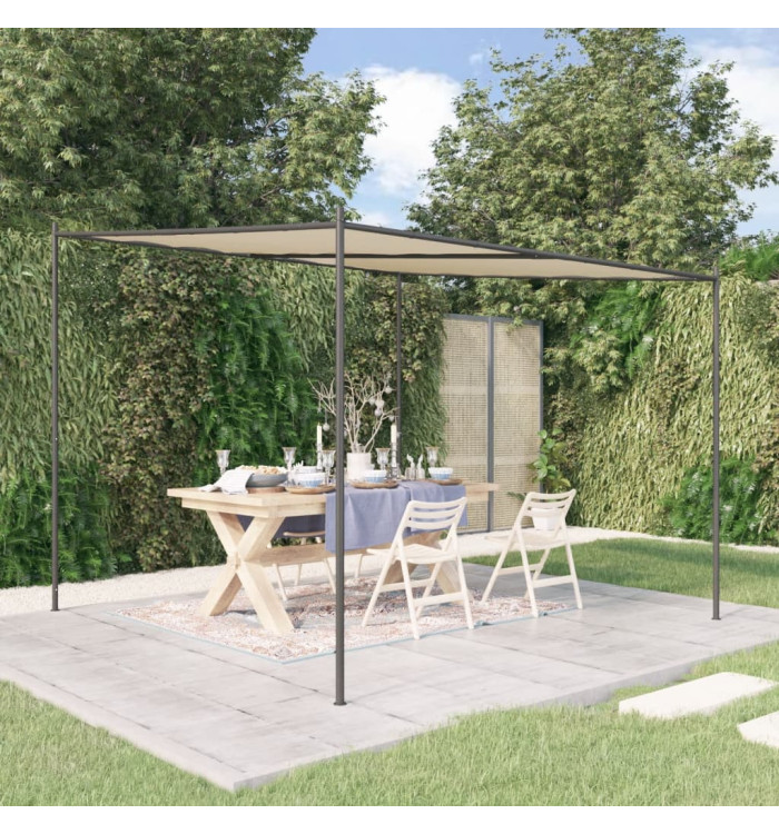 Belvédère beige 3x3 m 180 g/m² tissu et acier | Mobilier & Déco