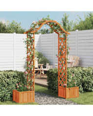 Pergola de jardin avec jardinière Bois pin massif | Mobilier & Déco
