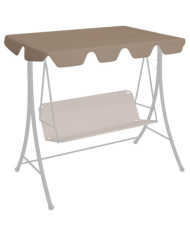 Toit de rechange de balançoire taupe 188/168x145/110 cm | Mobilier & Déco