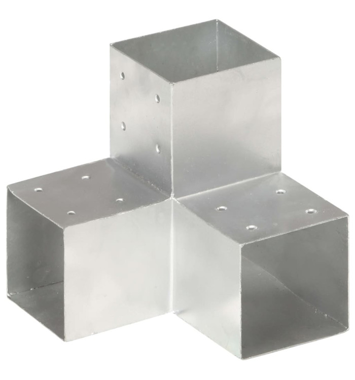 Connecteur de poteau Forme en Y Métal galvanisé 101x101 mm | Mobilier & Déco