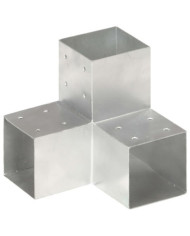 Connecteur de poteau Forme en Y Métal galvanisé 101x101 mm | Mobilier & Déco