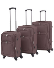 Jeu de valises souples 3 pcs Couleur de café | Mobilier & Déco