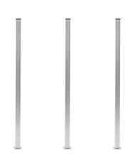 Poteaux de clôture 3 pcs Aluminium 185 cm | Mobilier & Déco