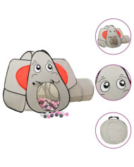 Tente de jeu pour enfants 250 balles Éléphant Gris 174x86x101cm | Mobilier & Déco