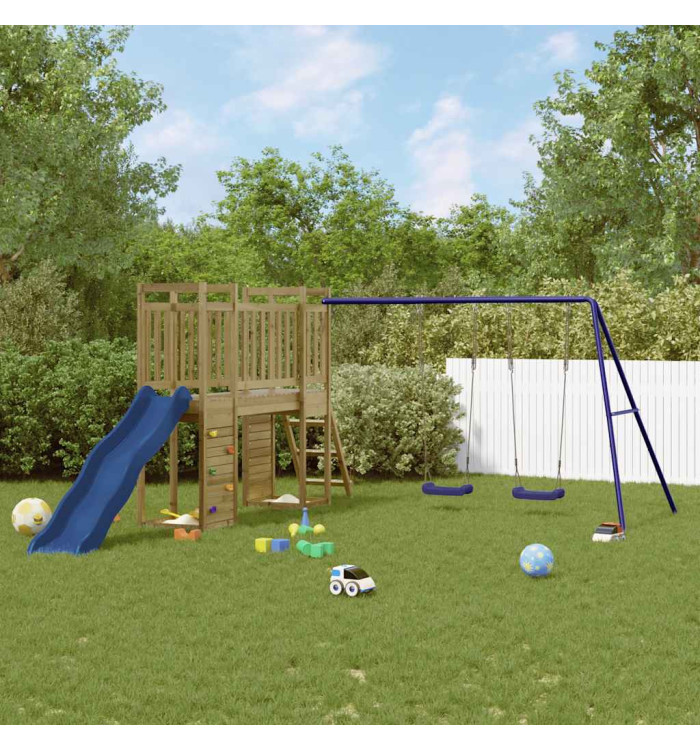 Aire de jeux d'extérieur bois de pin imprégné | Mobilier & Déco