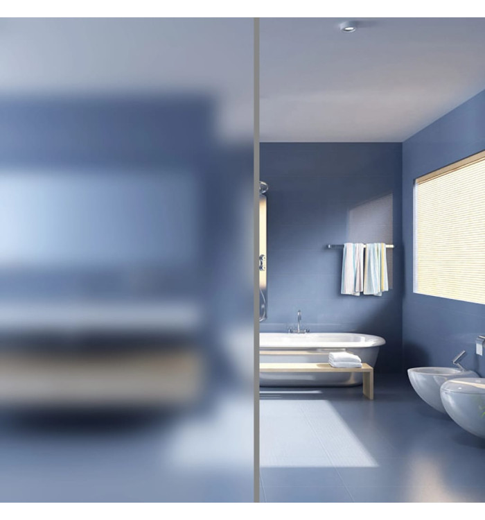 Film pour fenêtre dépoli gris 0,9x5 m PVC | Mobilier & Déco