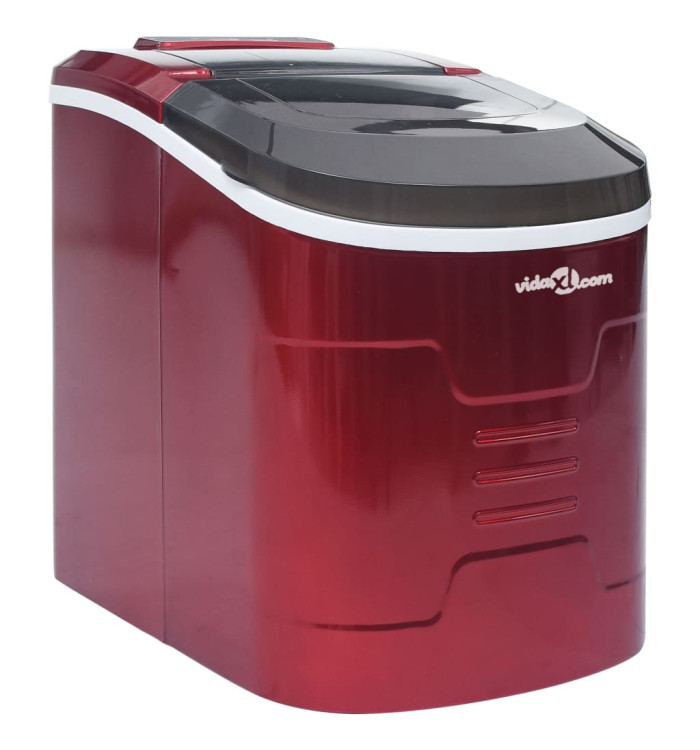Appareil à glaçons Rouge 2,4 L 15 kg / 24 h | Mobilier & Déco