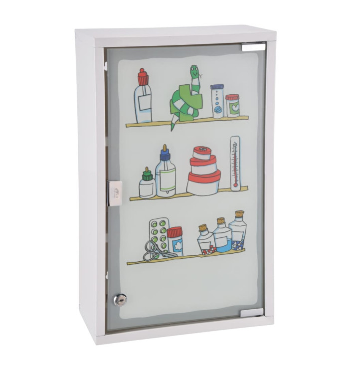 HI Armoire à pharmacie 30 x 15 x 50 cm Acier inoxydable | Mobilier & Déco