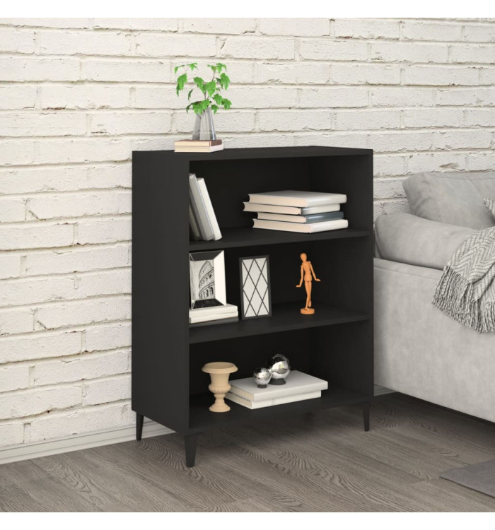 Buffet Noir 69,5x32,5x90 cm Bois d'ingénierie | Mobilier & Déco