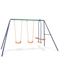Ensemble de balançoires avec 4 sièges Orange | Mobilier & Déco