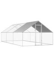 Poulailler d'extérieur 2,75 x 6 x 1,92 m Acier galvanisé | Mobilier & Déco