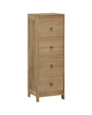Commode 30x30x90 cm Bois massif de teck | Mobilier & Déco