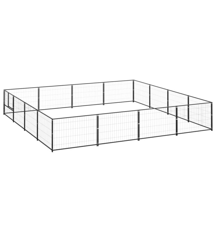 Chenil Noir 16 m² Acier | Mobilier & Déco