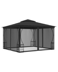 Tonnelle avec moustiquaire 300x300x265 cm Anthracite | Mobilier & Déco