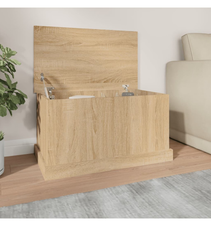 Boîte de rangement chêne sonoma 70x40x38 cm bois d'ingénierie | Mobilier & Déco