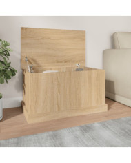 Boîte de rangement chêne sonoma 70x40x38 cm bois d'ingénierie | Mobilier & Déco