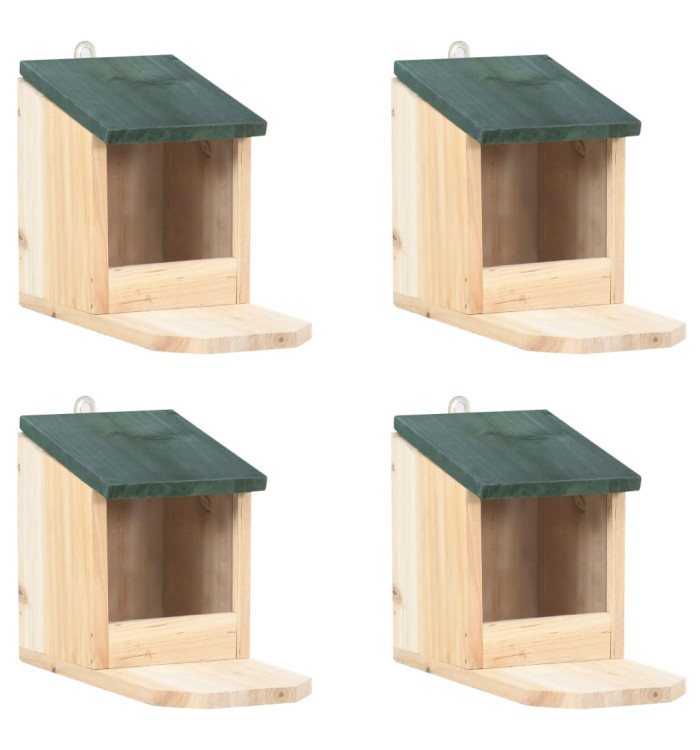 Maisons pour écureuils 4 pcs Bois de sapin | Mobilier & Déco