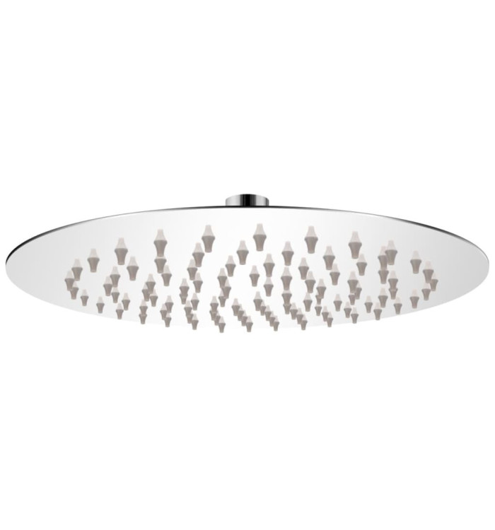 Tête de douche plongeante ronde en acier inoxydable 20 cm | Mobilier & Déco