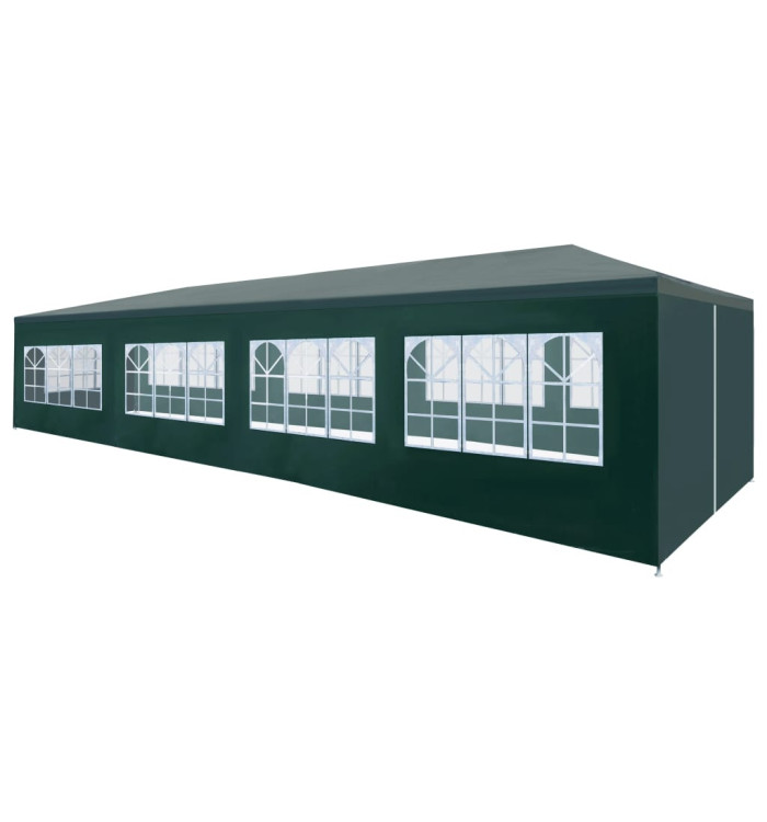 Tente de réception 3x12 m vert | Mobilier & Déco