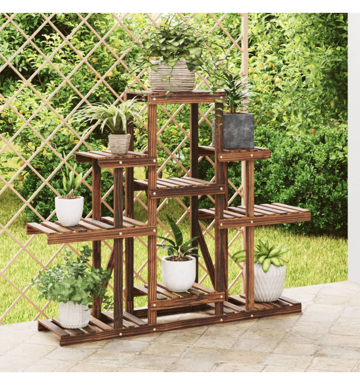 Support à fleurs 110x25x96 cm bois massif de sapin | Mobilier & Déco
