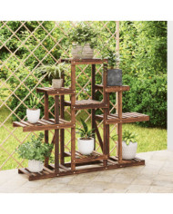 Support à fleurs 110x25x96 cm bois massif de sapin | Mobilier & Déco