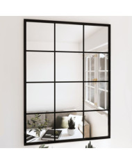 Miroirs muraux 3 pcs noir 80x60 cm métal | Mobilier & Déco