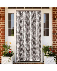 Moustiquaire Marron et blanc 90x220 cm Chenille | Mobilier & Déco