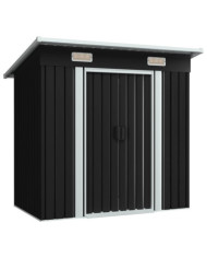 Abri de jardin Anthracite Acier | Mobilier & Déco