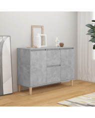 Buffet gris béton 101x35x70 cm bois d'ingénierie | Mobilier & Déco