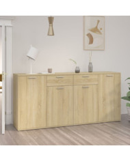 Buffet Chêne sonoma 160x36x75 cm Bois d'ingénierie | Mobilier & Déco