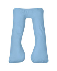 Coussin de grossesse 90 x 145 cm Bleu clair | Mobilier & Déco