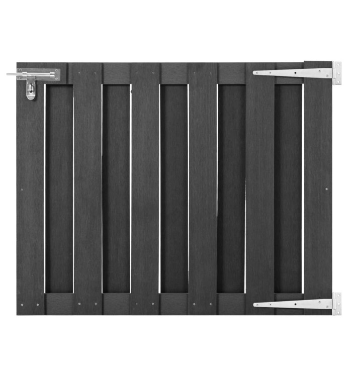 Portillon WPC 100x80 cm Gris | Mobilier & Déco