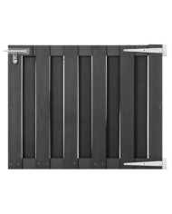 Portillon WPC 100x80 cm Gris | Mobilier & Déco