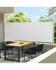 Auvent latéral rétractable de patio 160x600 cm Crème | Mobilier & Déco