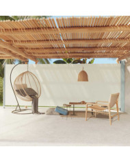 Auvent latéral rétractable de patio 200x600 cm Crème | Mobilier & Déco