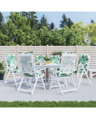 Coussins de chaise de jardin à dossier haut lot de 6 tissu | Mobilier & Déco