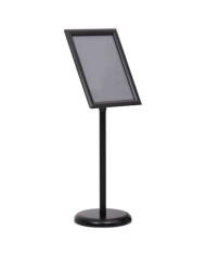 Support d'affiche A3 sur pied Noir Alliage d'aluminium | Mobilier & Déco