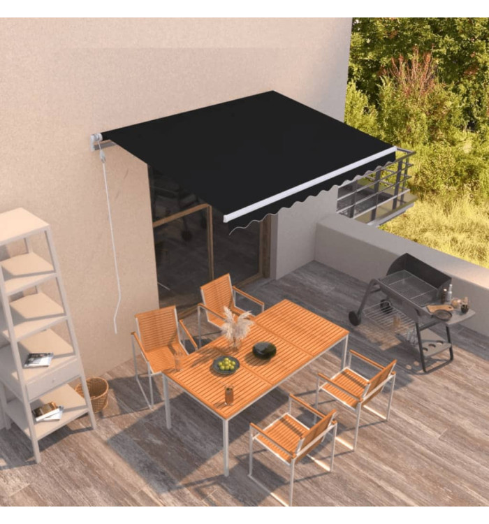 Auvent rétractable automatique 350x250 cm Anthracite | Mobilier & Déco