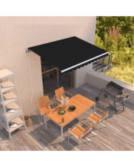Auvent rétractable automatique 350x250 cm Anthracite | Mobilier & Déco