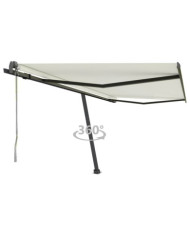 Auvent automatique sur pied 400x350 cm Crème | Mobilier & Déco