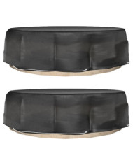 Housses pour salon îlot 2 pcs 8 œillets Ø188x50 cm rond | Mobilier & Déco