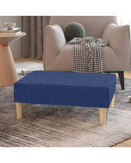 Repose-pied Bleu 78x56x32 cm Tissu | Mobilier & Déco
