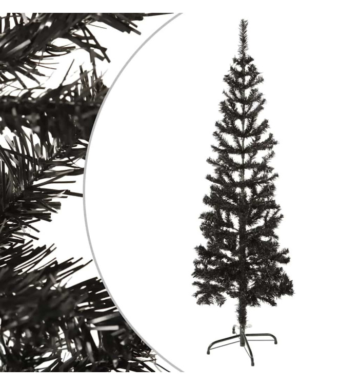 Sapin de Noël étroit Noir 150 cm | Mobilier & Déco