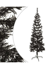 Sapin de Noël étroit Noir 150 cm | Mobilier & Déco
