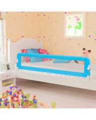 Barrière de sécurité de lit d'enfant Bleu 180x42 cm Polyester | Mobilier & Déco