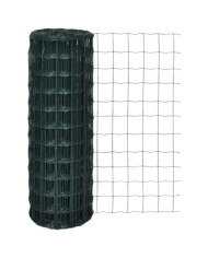 Clôture euro Acier 25 x 1,0 m Vert | Mobilier & Déco
