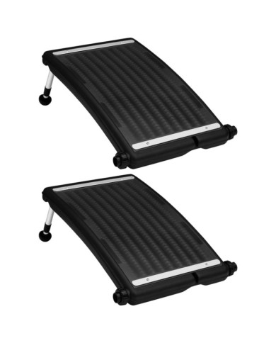 Panneaux de chauffage solaire de piscine courbés 2pcs 72,5x46cm | Mobilier & Déco