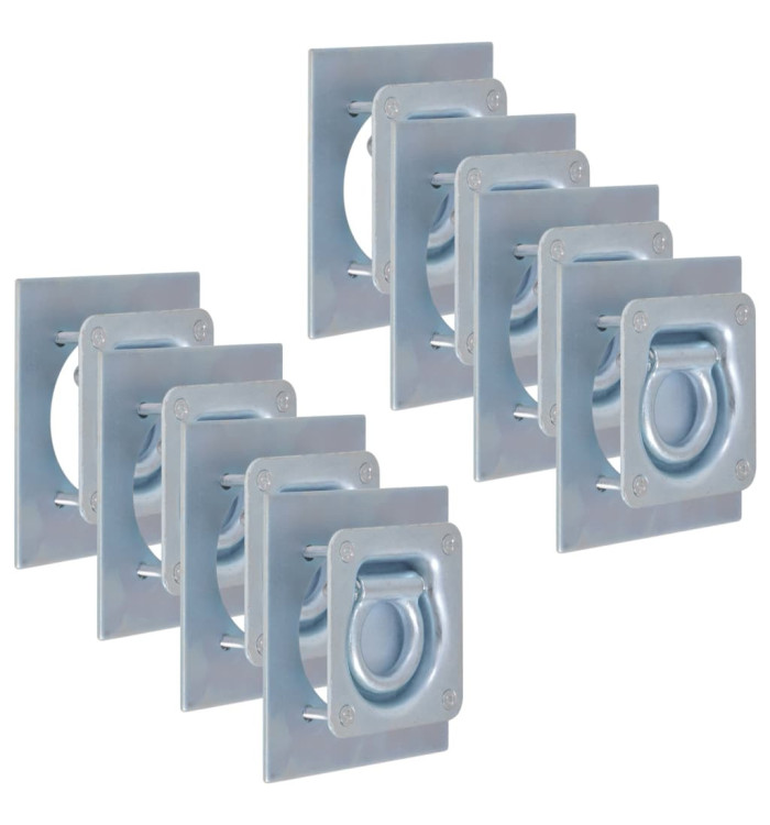 Anneau d'arrimage pour remorque 8 pcs Acier galvanisé 2000 kg | Mobilier & Déco